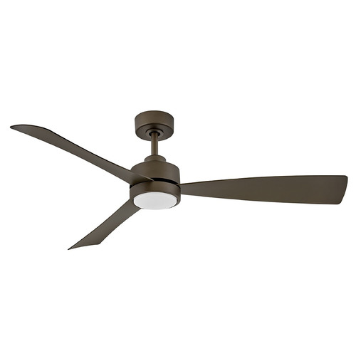 Hinkley Hinkley Iver Metallic Matte Bronze LED Ceiling Fan with Light 905756FMM-LWD