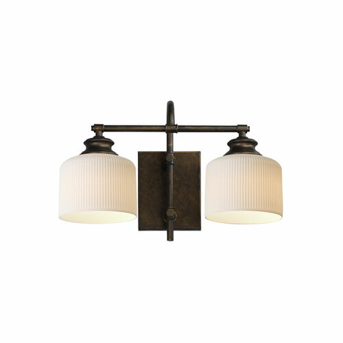 Bisque 2-Light Bath Light in Oil Rubbed Bronze by Maxim Lighting