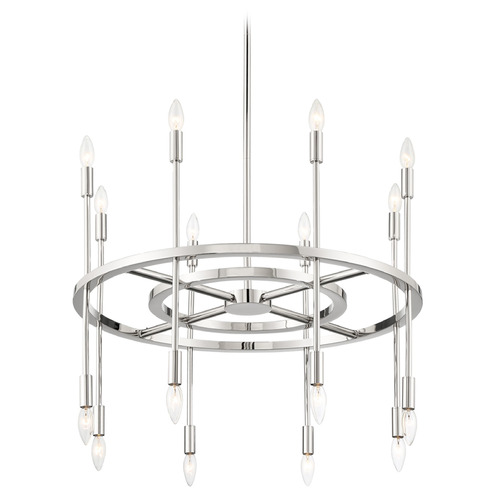 Crystorama Lighting Aries Polished Nickel Chandelier
