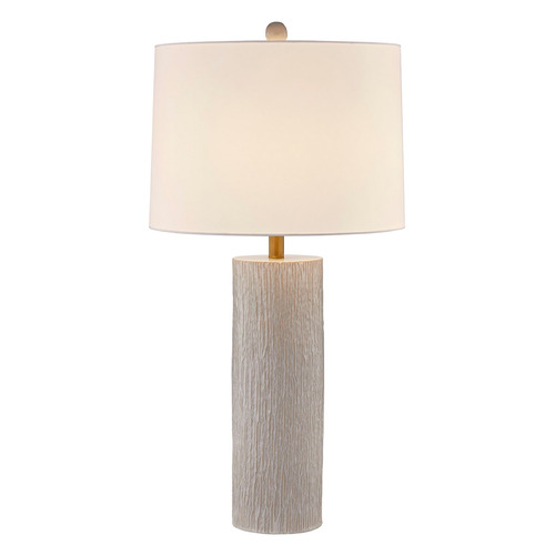 Savoy House Lighting Amanda Distressed White Table Lamp with Drum Shade
