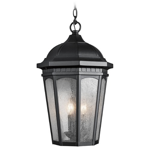Courtyard 21.25-Inch High Black Outdoor Hanging Light by Kichler Lighting