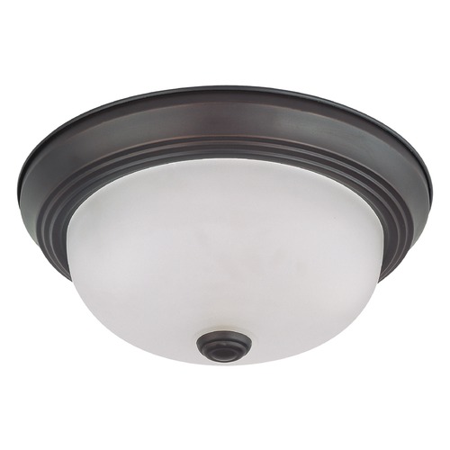 Nuvo Lighting 11-Inch Mahogany Bronze Flush Mount by Nuvo Lighting 60/3145