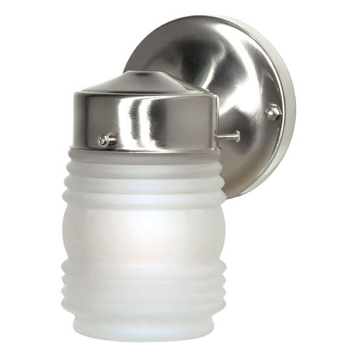 Brushed Nickel Outdoor Wall Light by Nuvo Lighting