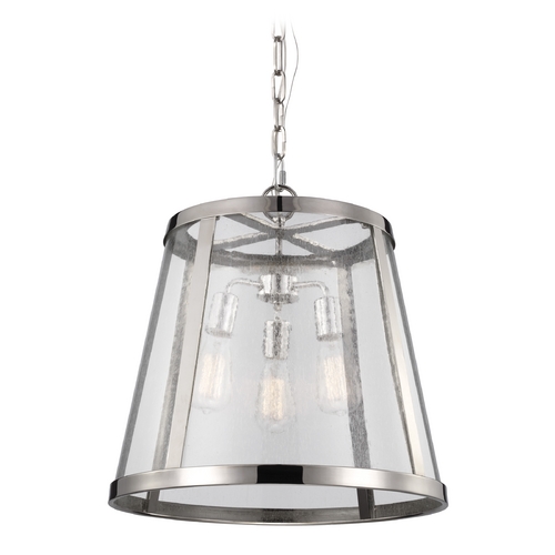 Harrow Pendant in Polished Nickel by Visual Comfort Studio