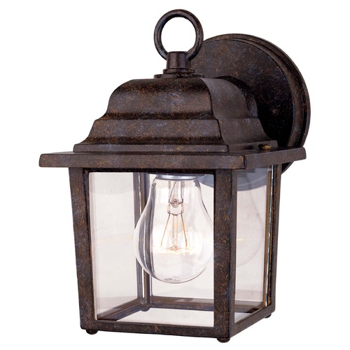 8.25-Inch Outdoor Wall Light in Rustic Bronze by Savoy House