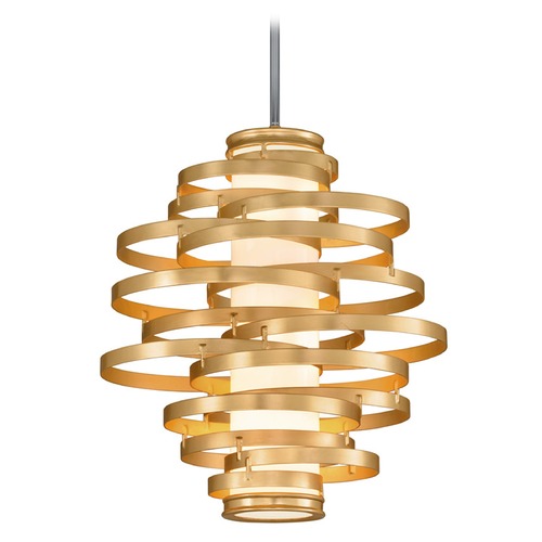 Corbett Lighting Vertigo Gold Leaf LED Pendant by Corbett Lighting 225-43