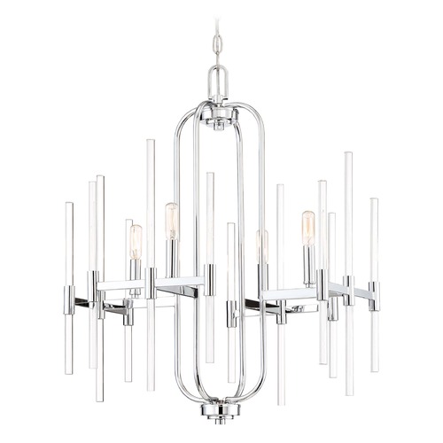 Edison Bulb Chandelier Chrome 22-Inch by Minka Lavery