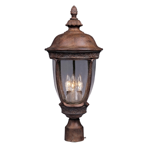 Knob Hill DC Sienna Post Light by Maxim Lighting