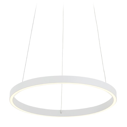 Cerchio White LED Pendant by Kuzco Lighting