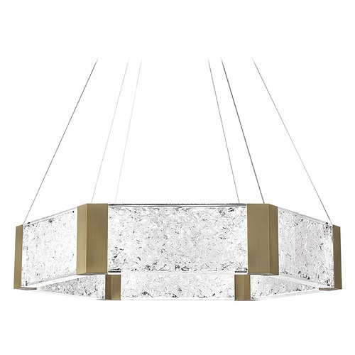 Modern Forms by WAC Lighting Forever Aged Brass LED Pendant by Modern Forms PD-76034-AB