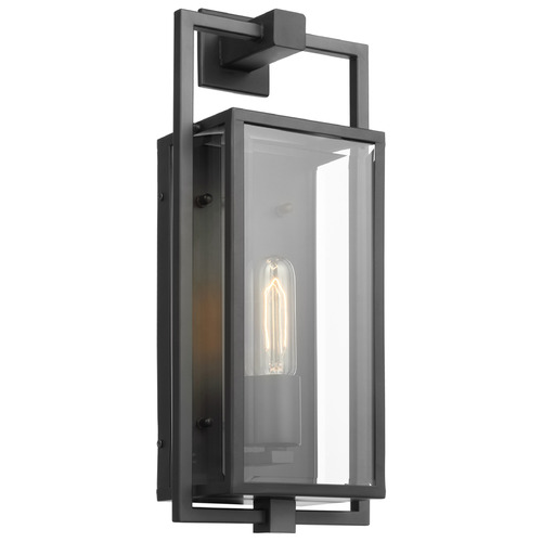 Exhibit Matte Black Outdoor Wall Light by Nuvo Lighting