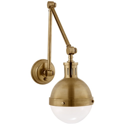 Thomas OBrien Hicks Library Light in Antique Brass by Visual Comfort Signature