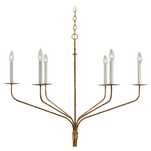 Ian K. Fowler Belfair Chandelier in Gilded Iron by Visual Comfort Signature