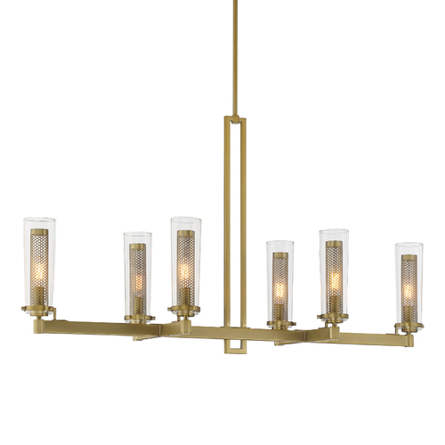 Emmerham 6-Light Linear Light in Soft Brass by Minka Lavery