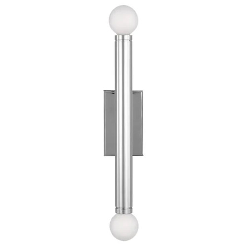 Visual Comfort Studio Collection Thomas O'brien Beckham Modern Polished Nickel Sconce
