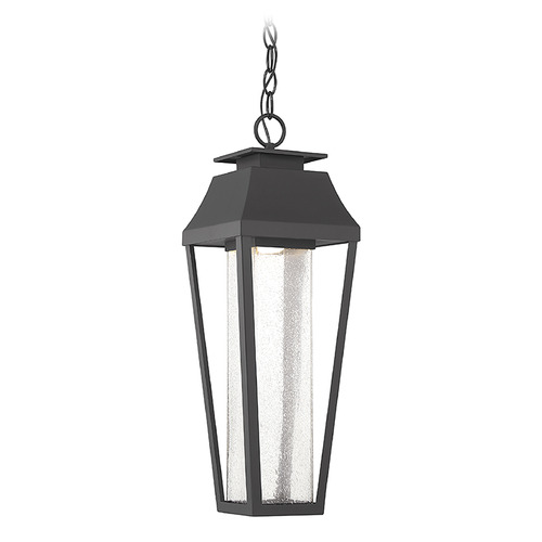Savoy House Brookline 21.75-Inch LED Outdoor Hanging Light in Black by Savoy House 5-357-BK