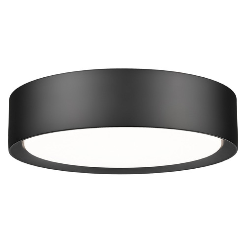 Z-Lite Kawan Matte Black LED Flushmount Light