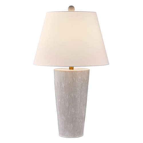 Savoy House Lighting James Distressed White Table Lamp with Empire Shade