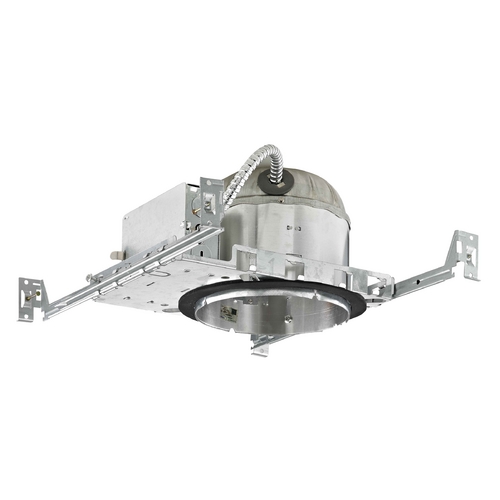 6-Inch New Construction E26 Recessed Shallow Can Light IC & Airtight Flat Ceiling