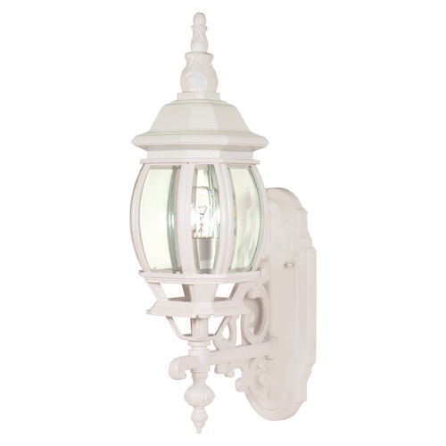 Central Park White Outdoor Wall Light by Nuvo Lighting