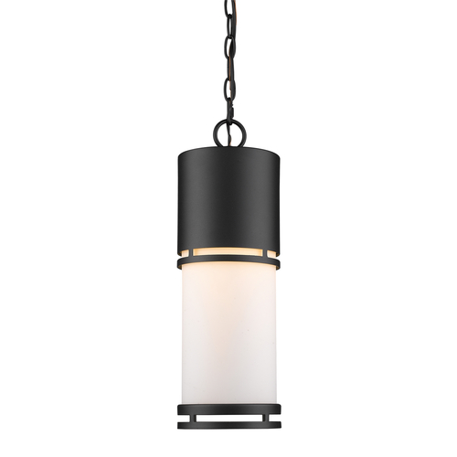 Z-Lite Luminata Black LED Outdoor Hanging Light by Z-Lite 560CHB-BK-LED