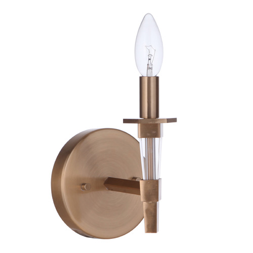 Tarryn Satin Brass Sconce by Craftmade Lighting