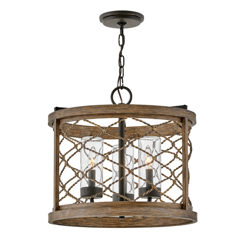 Hinkley Finn Small Outdoor Pendant in Oil Rubbed Bronze by Hinkley Lighting 12393OZ