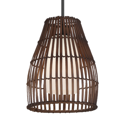 Brentwood 16-Inch Wide Pendant in Coal by Minka Lavery
