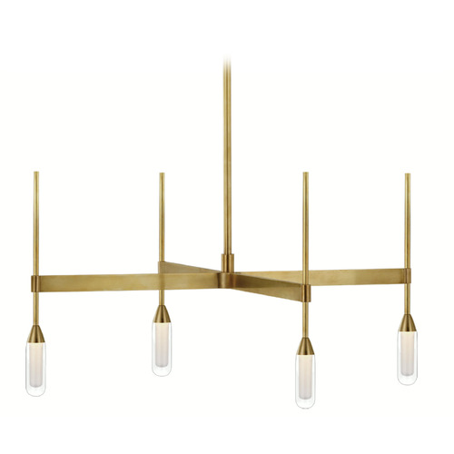 Visual Comfort Signature Collection Peter Bristol Overture Downlight Chandelier in Brass by VC Signature PB5040NB-CG
