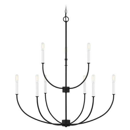 Visual Comfort Studio Collection Visual Comfort Studio Collection Greenwich Midnight Black Chandelier 3167109-112