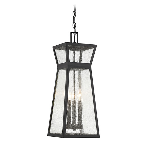 Savoy House Millford 23.50-Inch Outdoor Hanging Light in Black by Savoy House 5-638-BK