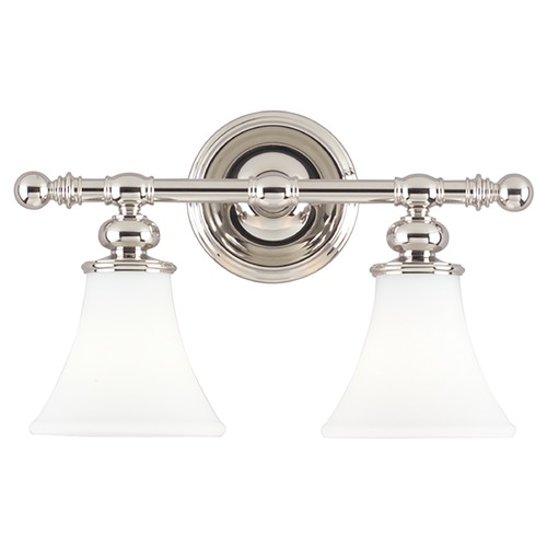 Hudson Valley Lighting Weston 2-Light Bath Light in Polished Nickel by Hudson Valley Lighting 4502-PN