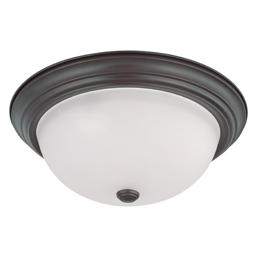 15-Inch Mahogany Bronze Flush Mount by Nuvo Lighting