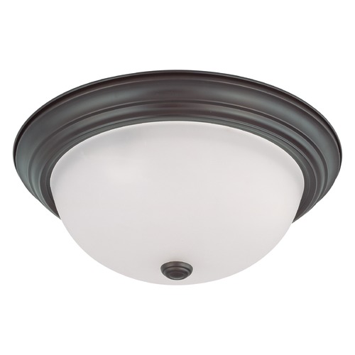 Nuvo Lighting 15-Inch Mahogany Bronze Flush Mount by Nuvo Lighting 60/3147