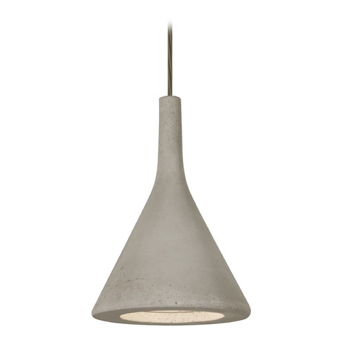 Besa Lighting Gala Bronze LED Pendant with Tan Concrete Shade