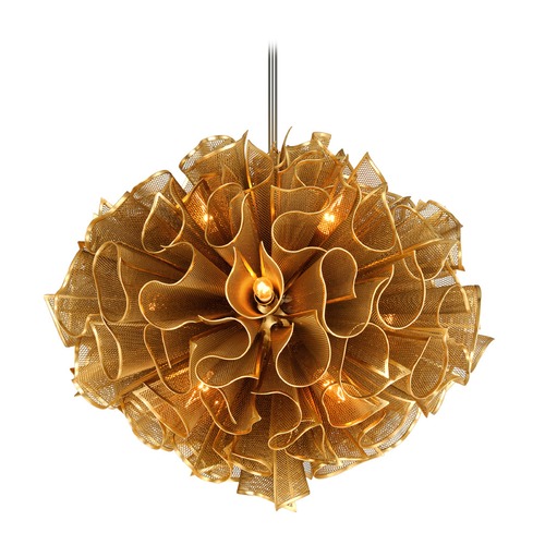 Corbett Lighting Pulse Pendant in Gold Leaf by Corbett Lighting 218-412