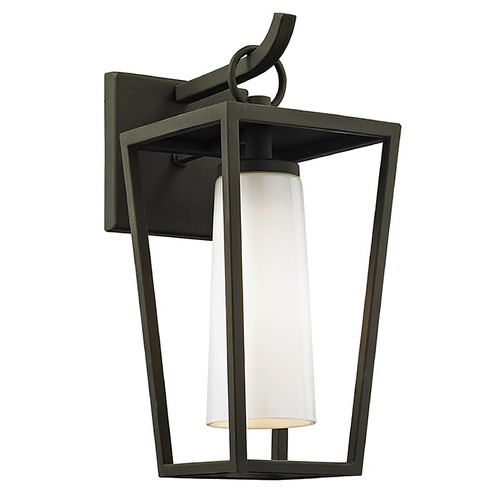Mission Beach Textured Black Outdoor Wall Light by Troy Lighting