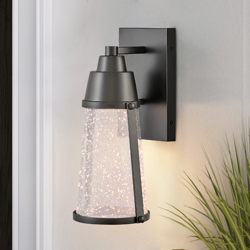 Miles 12-Inch Black LED Outdoor Wall Light by Hinkley Lighting