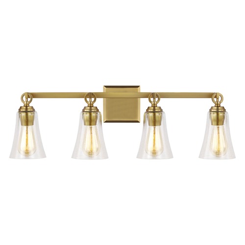 Monterro Burnished Brass Bathroom Light by Visual Comfort Studio
