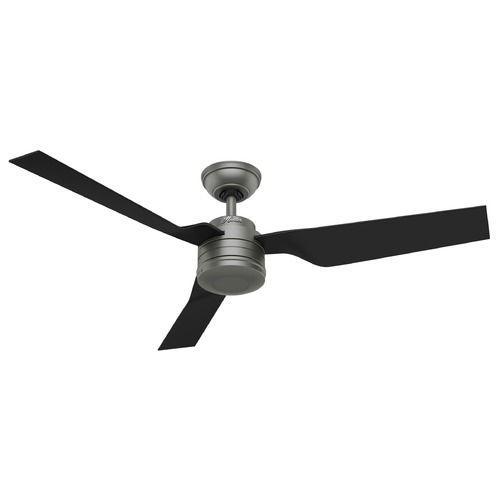 Cabo Frio 52-Inch Outdoor Fan in Matte Silver by Hunter Fan Company