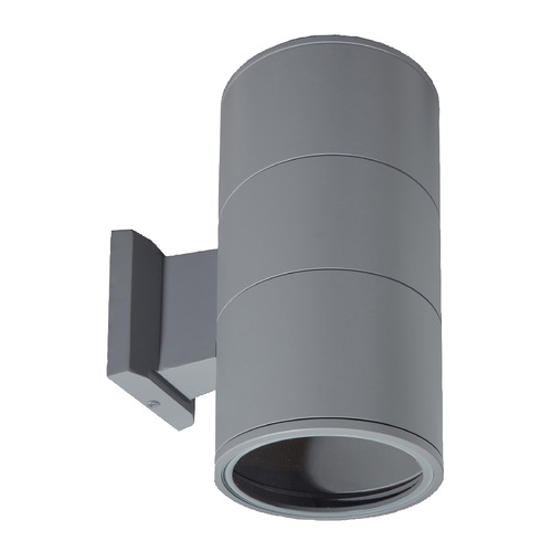 9.75-Inch Outdoor Cylinder Wall Light in Grey by Eurofase Lighting