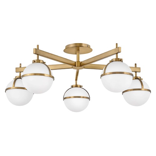 Hollis Extra Large Semi-Flush Mount in Brass by Hinkley Lighting