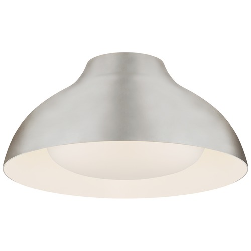 Visual Comfort Signature Collection Aerin Agnes 15-Inch Flush Mount in Silver Leaf by Visual Comfort Signature ARN4350BSLSWG