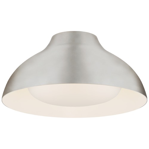 Aerin Agnes 15-Inch Flush Mount in Silver Leaf by Visual Comfort Signature