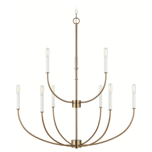 Visual Comfort Studio Collection Greenwich Satin Brass Chandelier