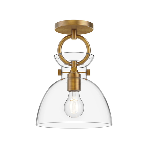 Alora Lighting Alora Lighting Waldo Aged Gold Semi-Flushmount Light SF411809AGCL