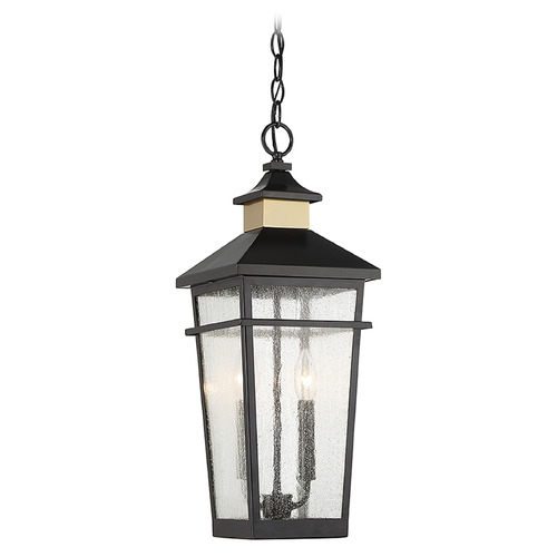 Savoy House Kingsley 22.50-Inch Outdoor Hanging Light in Black by Savoy House 5-717-143