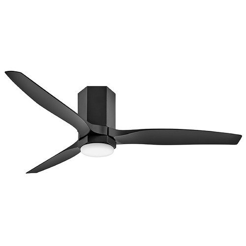 Hinkley Hinkley Facet Matte Black LED Ceiling Fan with Light 905852FMB-LDD