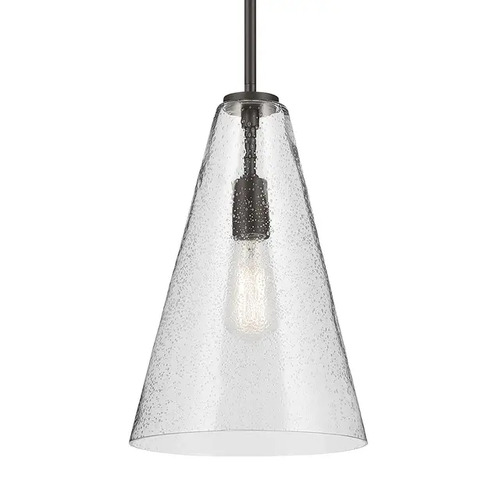 Kichler Lighting Kichler Lighting Everly Olde Bronze Pendant Light with Conical Shade 42199OZCS
