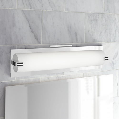 Lighthouse 18-Inch Chrome LED Bathroom Light by Kuzco Lighting